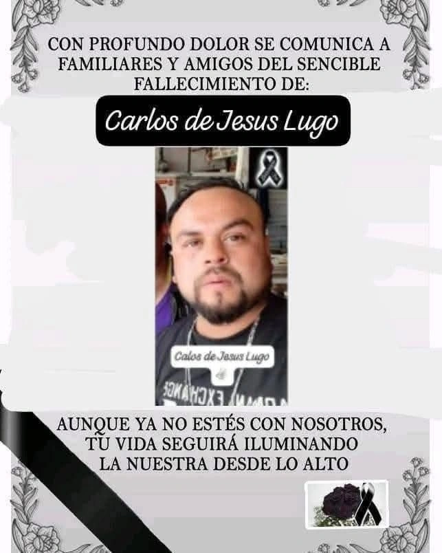 Carlos de Jesús Lugo Hernández es el hombre ejecutado en Juan Galindo.
