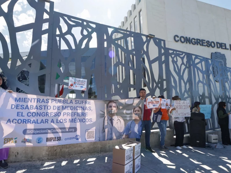 Objetores de conciencia descartan injerencia del PAN en protesta  