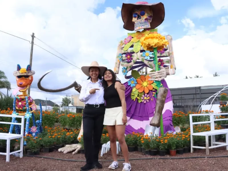 Ariadna Ayala, presidenta de Atlixco, impulsa el arte y tradición en el valle de catrinas 2025
