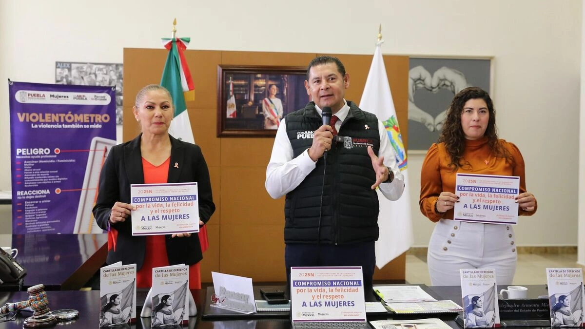 Armenta en "La mañanera" de Sheinbaum destaca descentralización de la FGE en Casas Carmen Serdán 