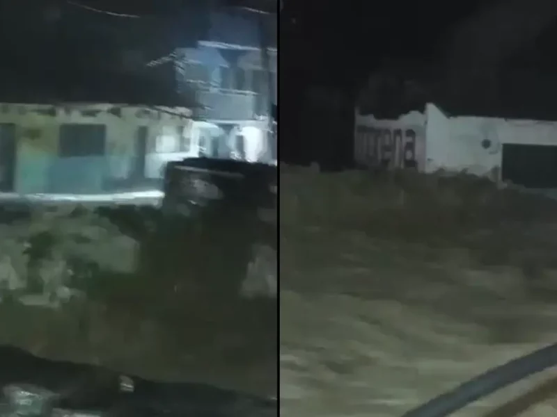 Se desborda arroyo en Jopala y se quedan sin energía eléctrica 