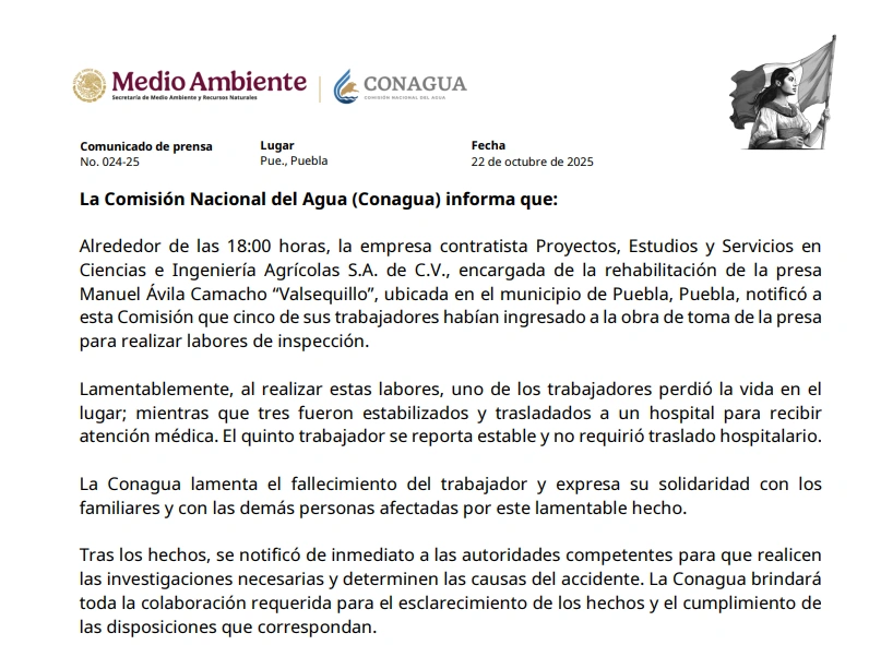 Aarón Solís Santiago es uno de los trabajadores muertos en la presa de Valsequillo.