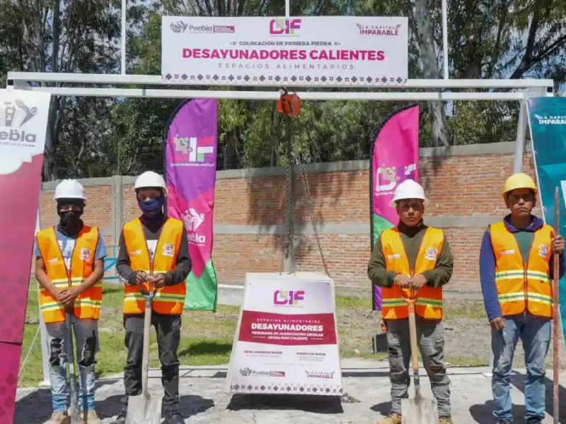 Invertirán en Puebla capital 9.8 mdp para construir desayunadores escolares.