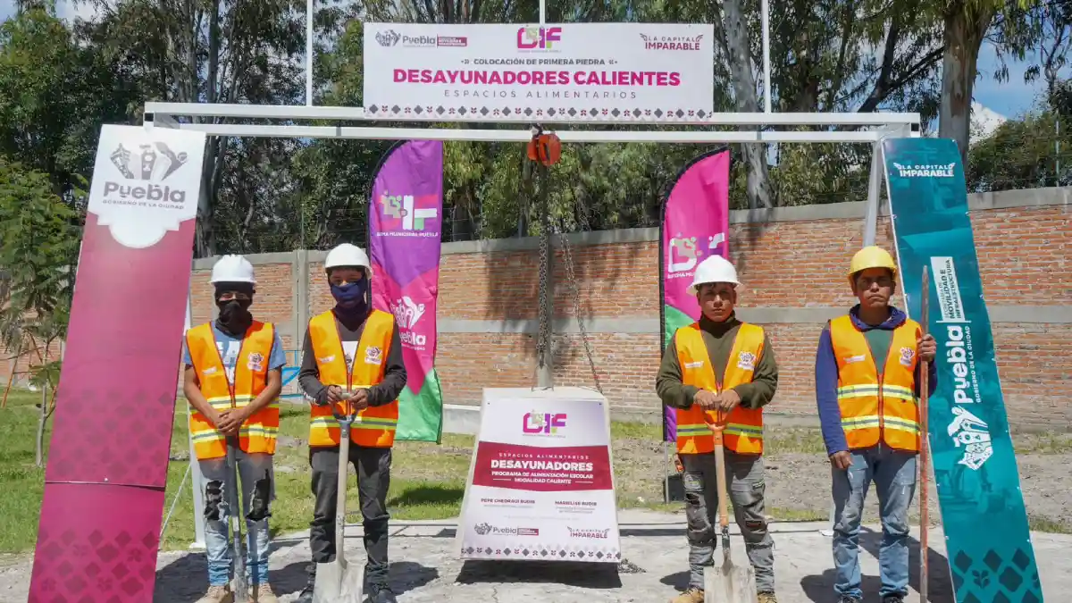 Invertirán en Puebla capital 9.8 mdp para construir desayunadores escolares.