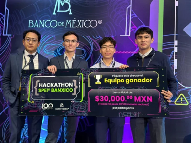 Estudiantes de Computación de la BUAP ganan en “Hackathon SPEI Banxico”