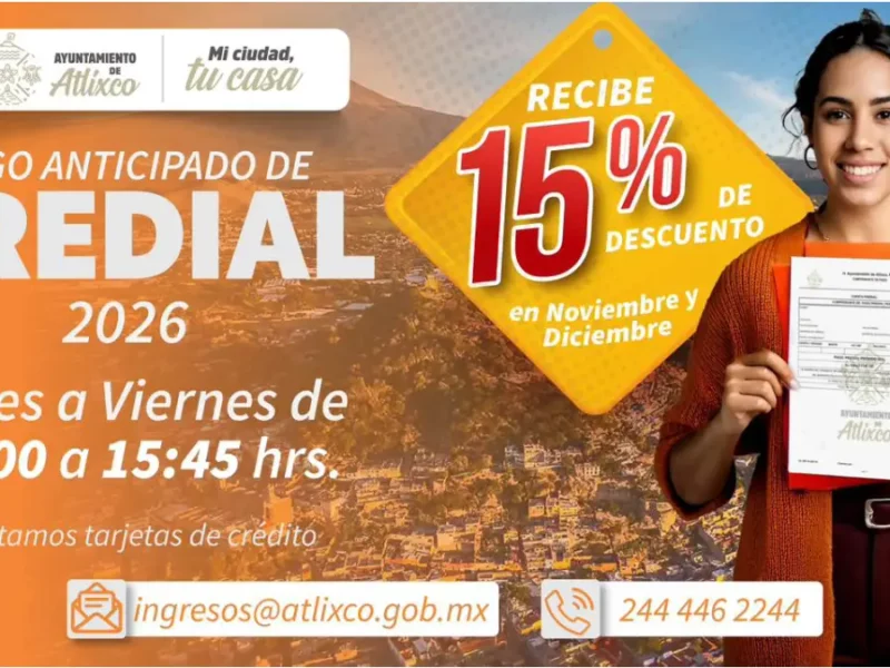 Ariadna Ayala anuncia descuento del 15% por pago anticipado del Predial 2026