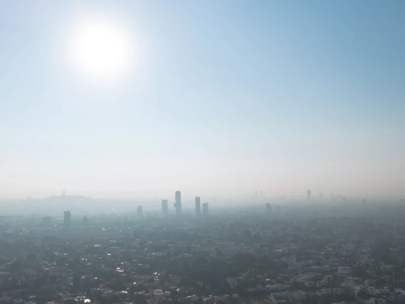 Puebla capital amaneció este viernes con mala calidad del aire  