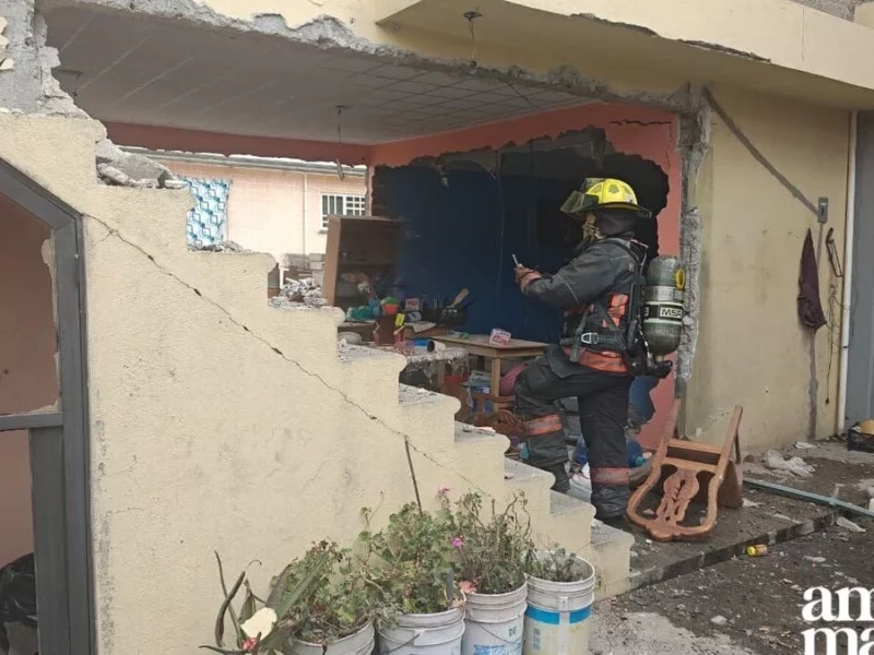 Explosión de tanque de gas LP deja dos personas lesionadas en La Resurrección