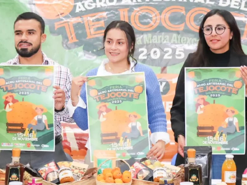 Gobierno de Huejotzingo presenta la cuarta edición de la feria agroartesanal de Tejocote en Atexcac