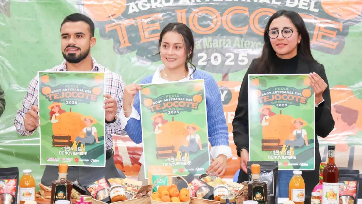 Gobierno de Huejotzingo presenta la cuarta edición de la feria agroartesanal de Tejocote en Atexcac