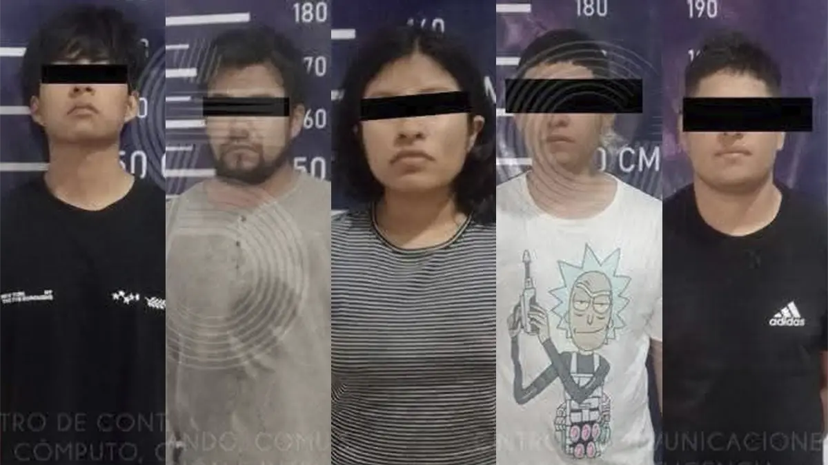Detienen a integrantes de la banda de “Los Pipopes” en Tlaxcala; todos veinteañeros