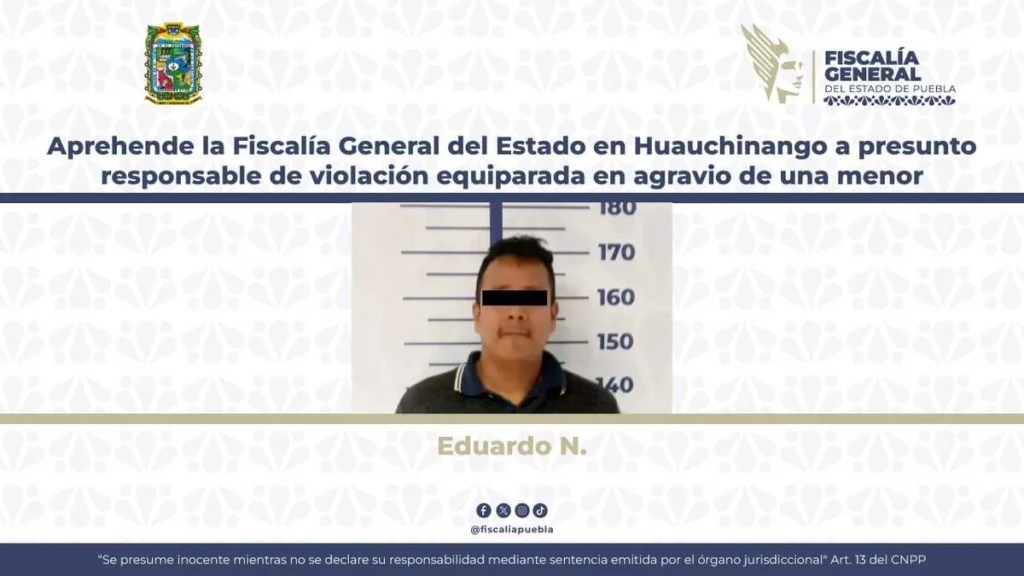 Detienen a violador de niña indígena en Puebla, es su tío