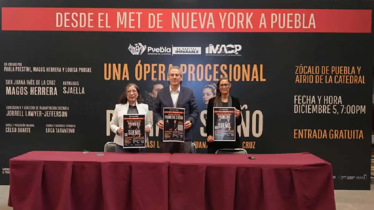 Desde el MET de Nueva York llega a Puebla capital la ópera “Primero Sueño”