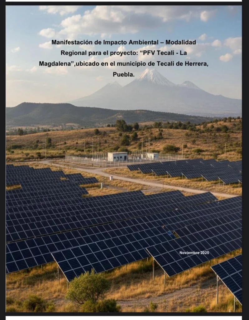 Es la segunda vez que quieren instalar un parque solar en Tecali, Puebla.