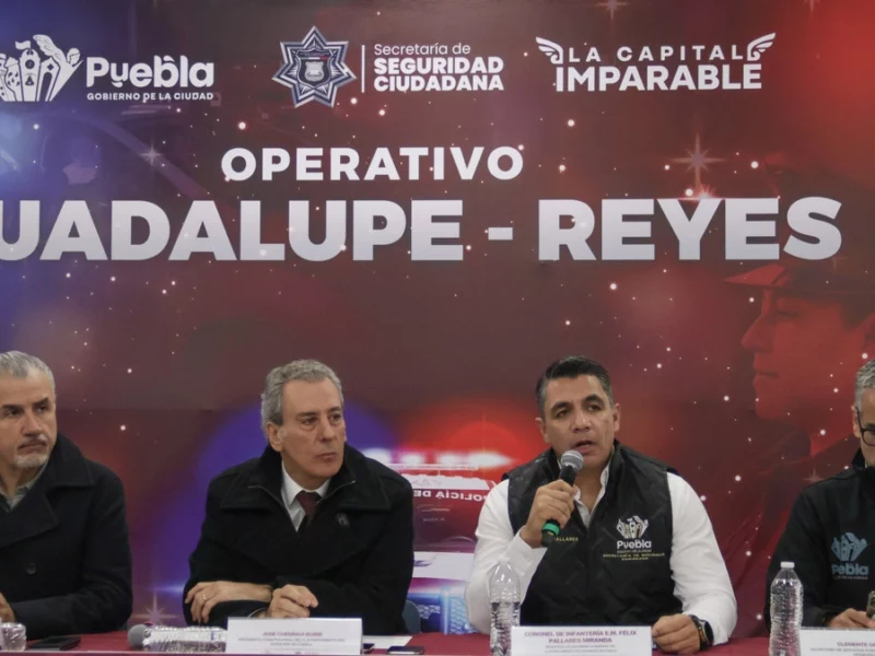 Arranca el operativo Guadalupe-Reyes en Puebla capital; estos son los puntos que vigilarán 