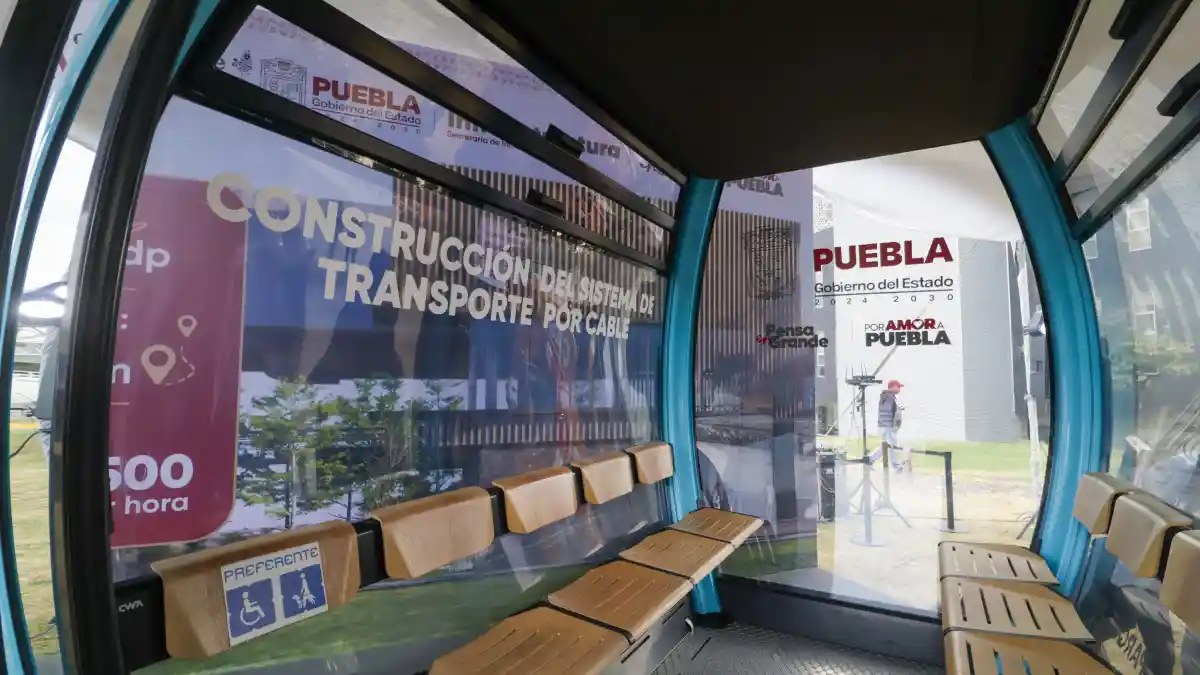 Inicia la construcción del Cablebús de Puebla: conectará los Estadios y Amalucan con Angelópolis.