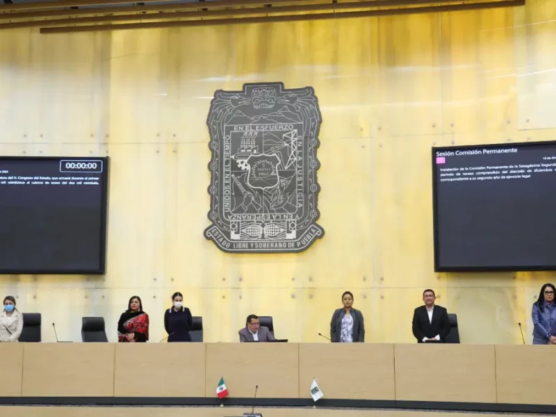 Instalan Comisión Permanente del Congreso del Estado para el Primer Periodo de Receso