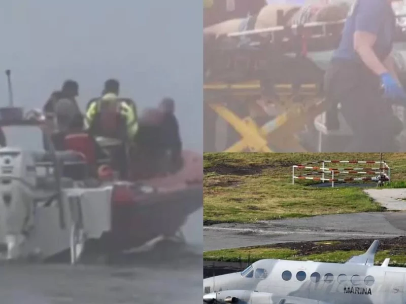Se desploma aeronave de la Marina de México en costas de Texas; hay muertos y desaparecidos