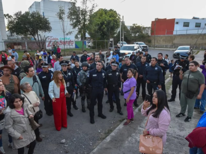 Mantiene SSC de Puebla proximidad en colonias al sur de la ciudad