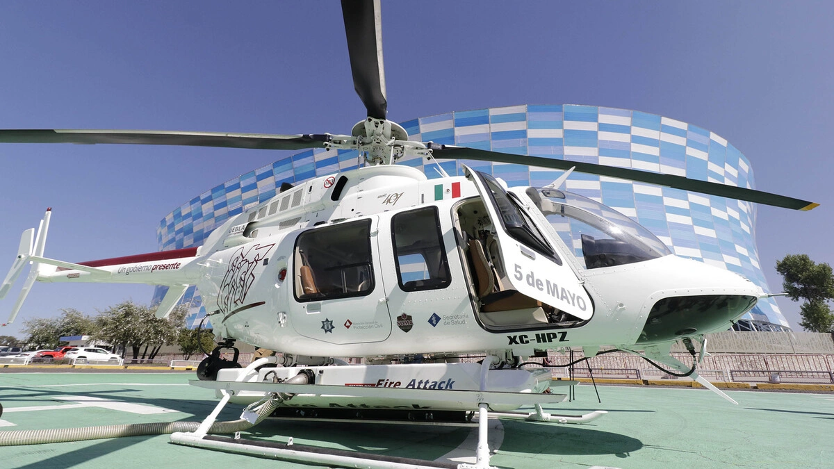 Helicóptero de los gobernadores de Puebla se usará para tareas de seguridad
