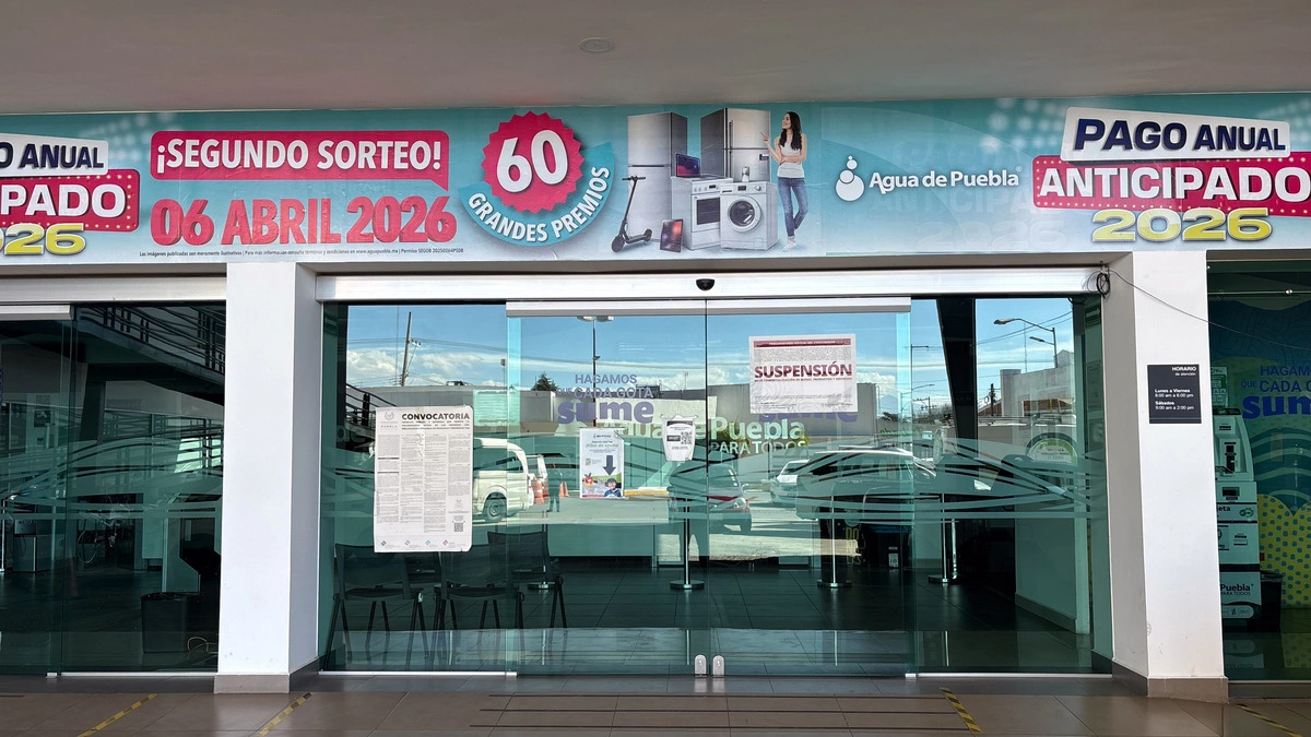 Profeco coloca sellos de clausura en oficinas de Agua de Puebla
