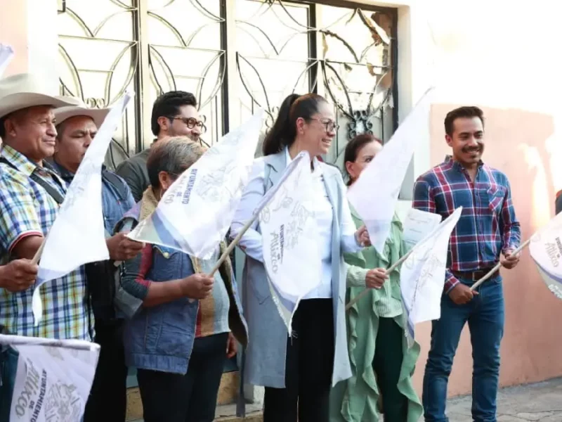 Ariadna Ayala arranca rehabilitación de la calle 5 norte en Atlixco