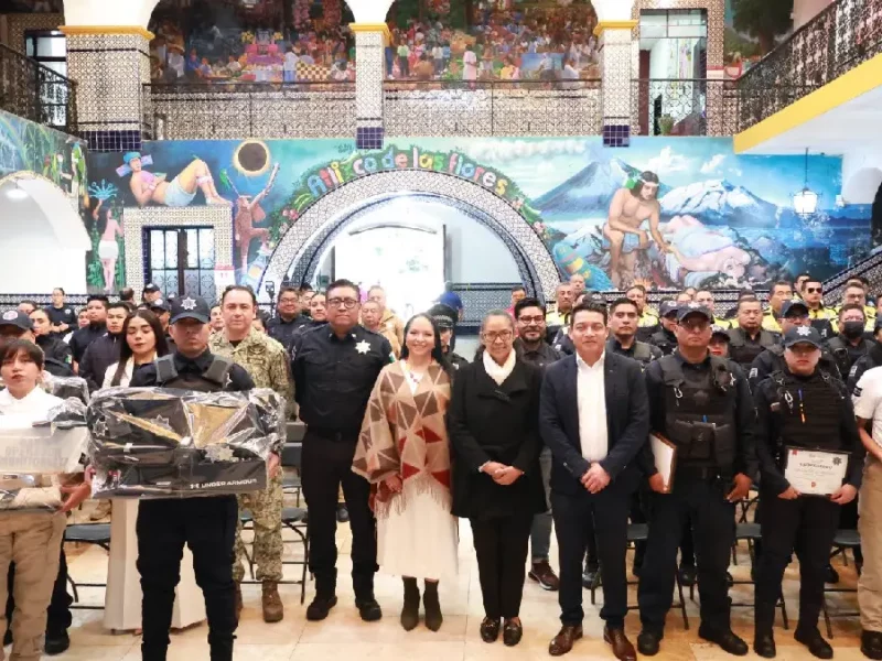 Ariadna Ayala fortalece la seguridad en Atlixco con nuevo equipamiento policial