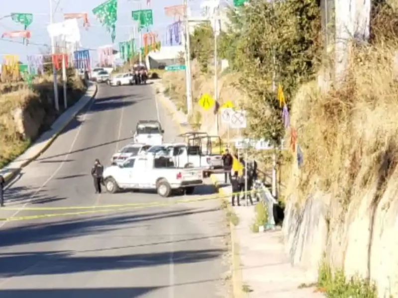 Tiran restos humanos en San Miguel Espejo este 1 de enero.