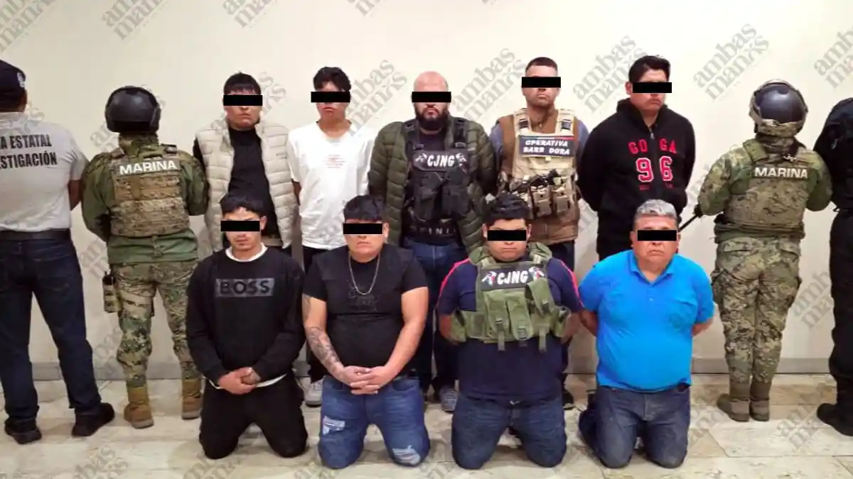 Detienen a nueve integrantes de La Operativa Barredora en Tecamachalco.