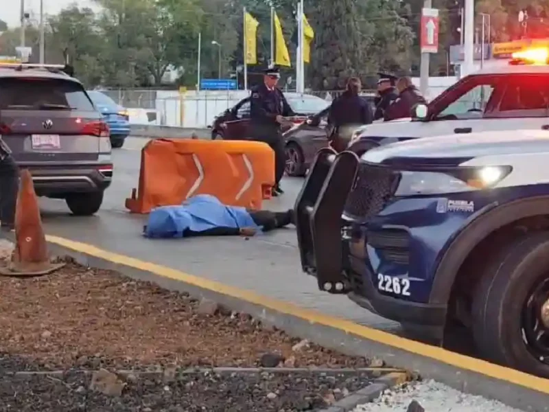 Muere motociclista tras ser arrollado por un tractocamión en la México-Puebla
