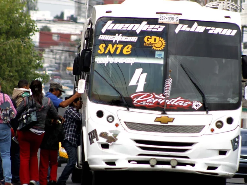 Advierten paro del transporte público en Puebla el próximo 3 de febrero