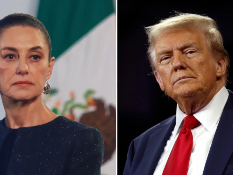 Trump amenaza con atacar por tierra a cárteles de México; Sheinbaum responde