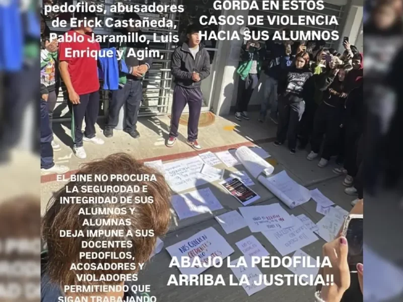 Alumnos destapan abuso, acoso y pedofilia en el BINE