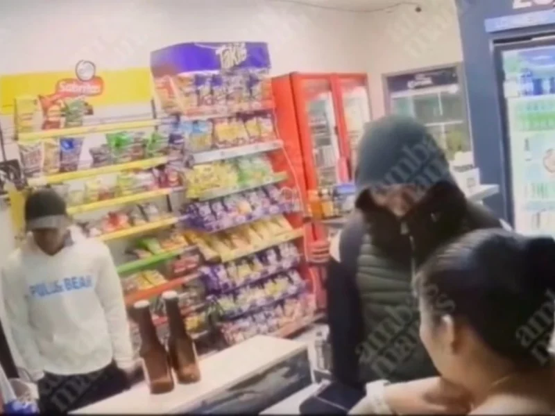 VIDEO: Asaltan el Modelorama en San Felipe Hueyotlipan
