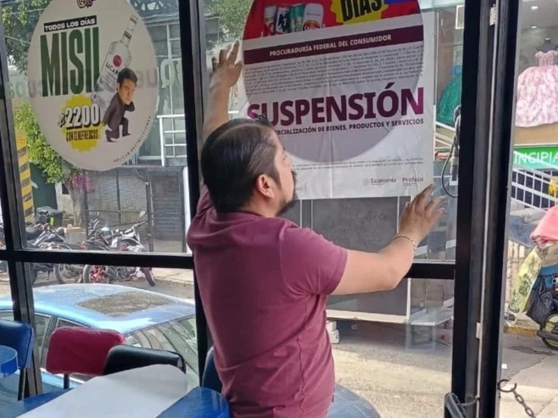 Profeco suspende bar Miches 33 de la Avenida Juárez