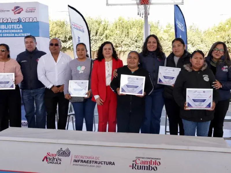 Refuerza Lupita Cuautle espacios educativos con nueva biblioteca en telesecundaria