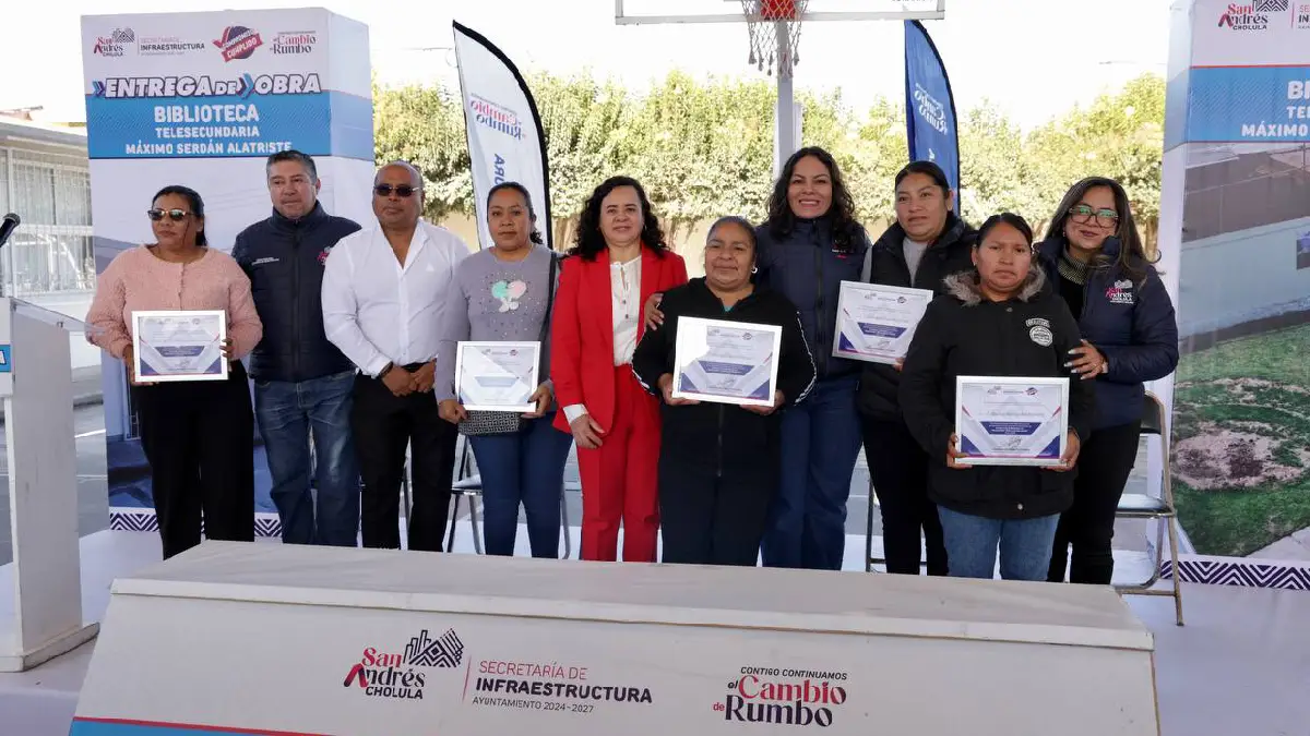 Refuerza Lupita Cuautle espacios educativos con nueva biblioteca en telesecundaria