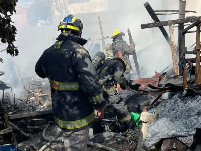 Muere abuelito durante incendio en la colonia Guadalupe Hidalgo