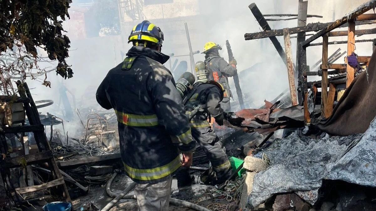 Muere abuelito durante incendio en la colonia Guadalupe Hidalgo