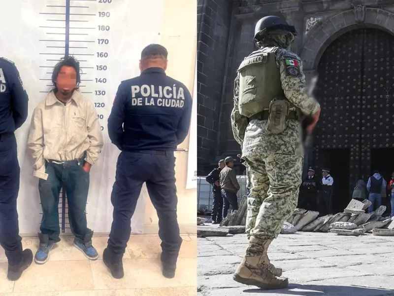 Cae uno de los responsables del incendio en la Catedral de Puebla  