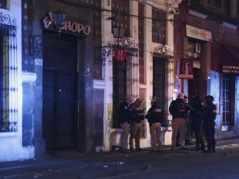 Balacera deja dos heridos en bar “El Chopo” del Centro Histórico de Puebla