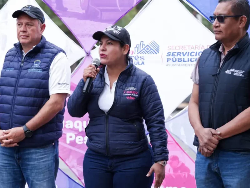 Mejora Lupita Cuautle imagen urbana en Delegación Atlixcáyotl