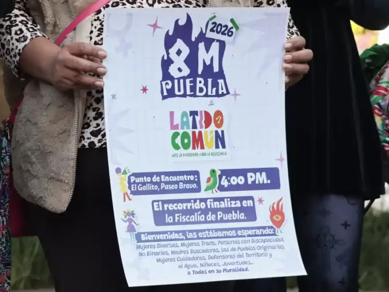 Anuncian marcha “Latido Común” por el 8M en Puebla.