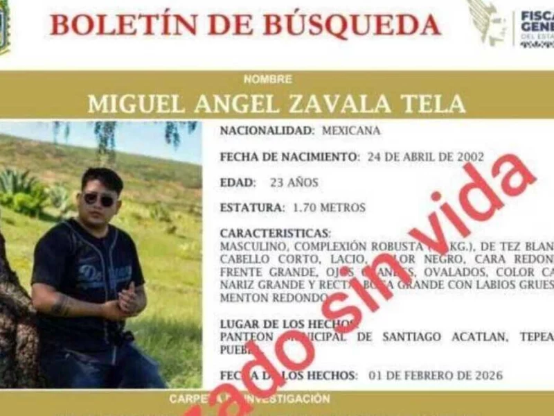 Desmembrado en Valsequillo es Miguel Zavala, desaparecido en Tepeaca 