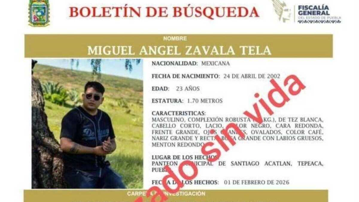 Desmembrado en Valsequillo es Miguel Zavala, desaparecido en Tepeaca 