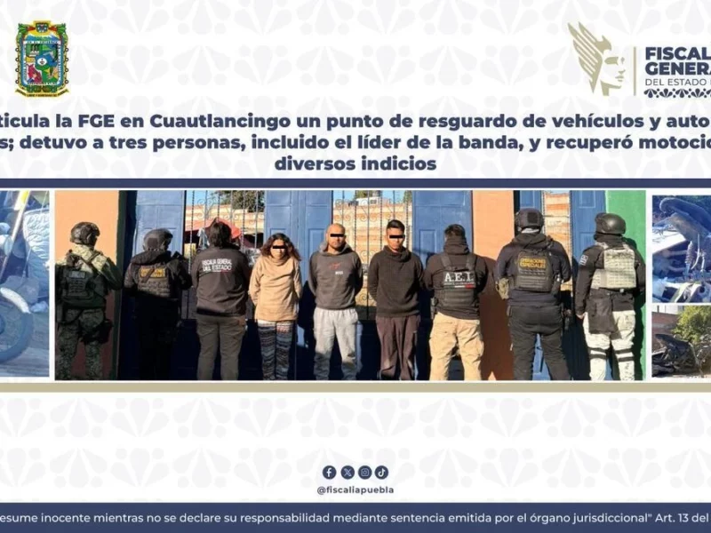 Así cayó la banda que robaba autos a choferes de Uber y DiDi en Puebla