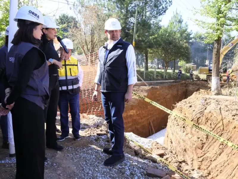 Con colector pluvial y drenaje, Gobierno Estatal previene contaminación en Zacatlán