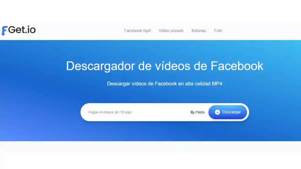 Descargador de Videos de Facebook fGet.io