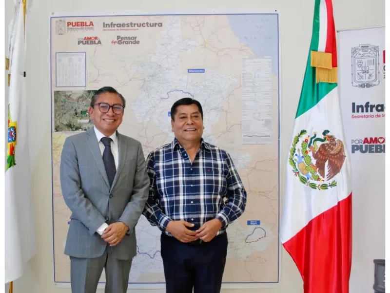 Fortalece diputado José Luis Figueroa gestión interinstitucional para obras en el sur del Municipio de Puebla