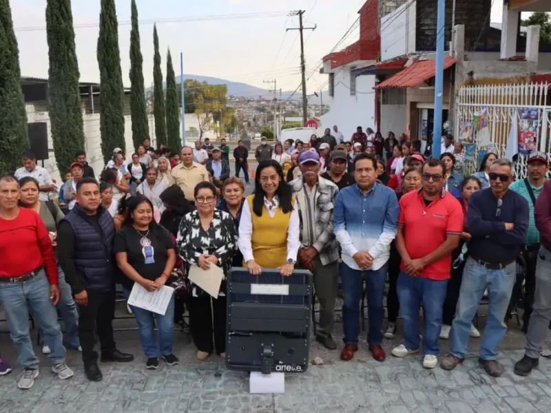 Ariadna Ayala impulsa nueva obra de alumbrado público para fortalecer la seguridad en Atlixco